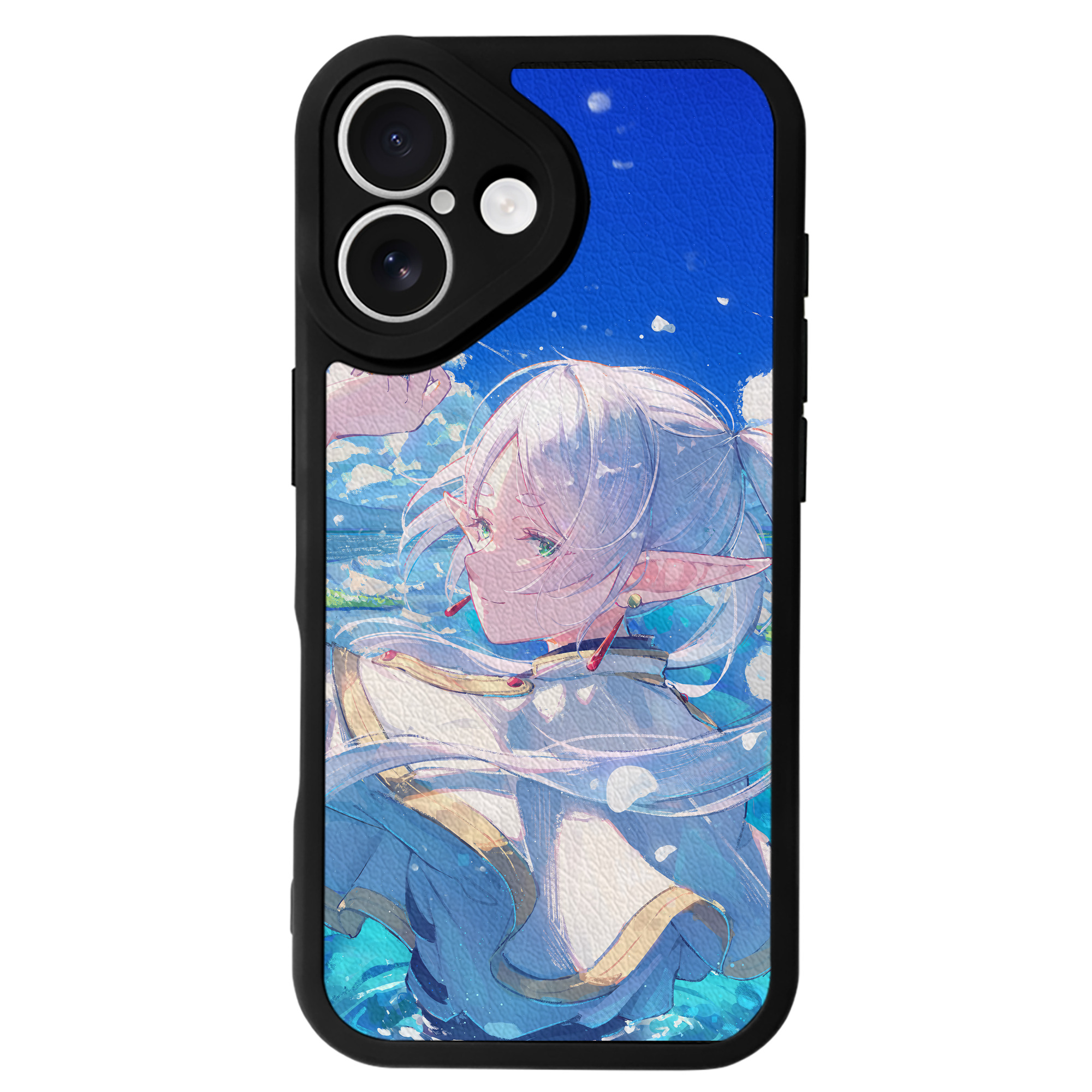 （画像用） 葬送のフリーレン Frieren 【iPhone 16シリーズ対応】シリコンスマホケース（レザー調） 材質：シリコン